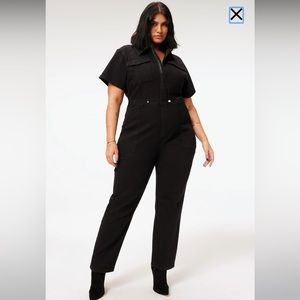 Good American Fit For Success Denim Jumpsuit